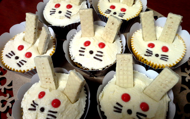 Cupcake coelhinho de Páscoa