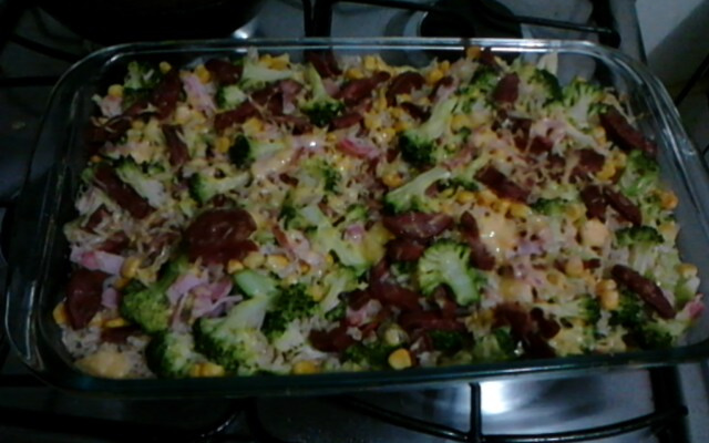 Risoto de arroz integral