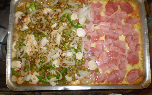 Deliciosa pizza de liquidificador