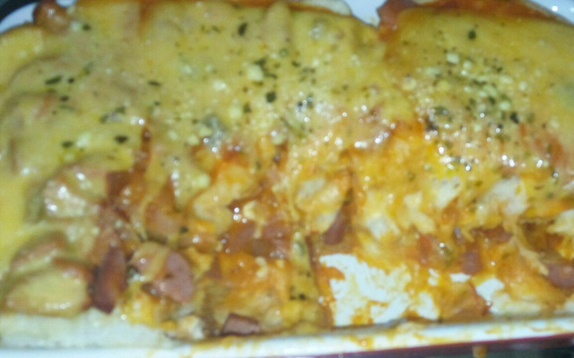 Cachorro quente de forno