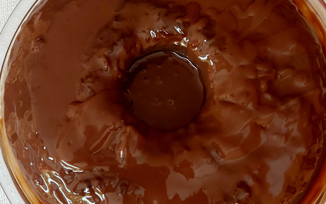 Bolo vulcão de chocolate