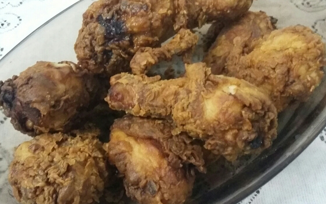 Coxa de frango empanado
