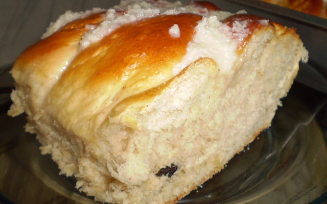 Rosca de canela e passas da Lú