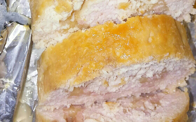 Rocambole de frango do Queidinho