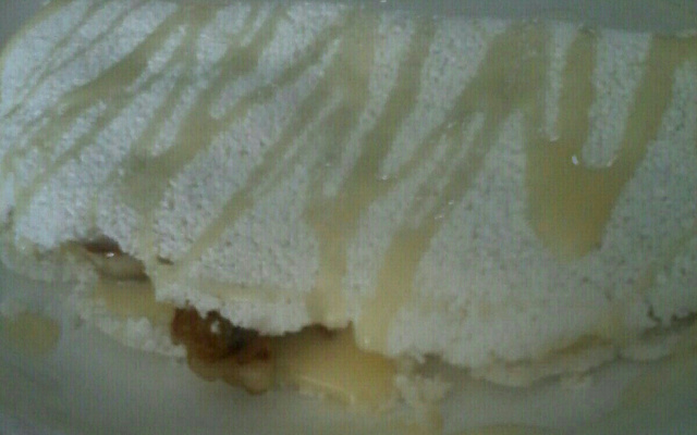 Tapioca com recheio de banana frita