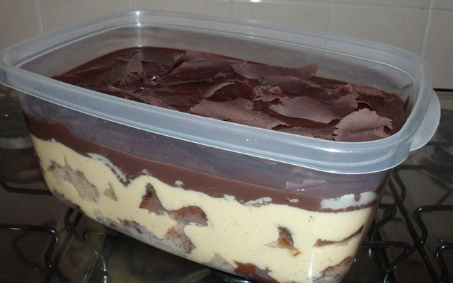 Pavê Natalino de Maracujá com Panetone