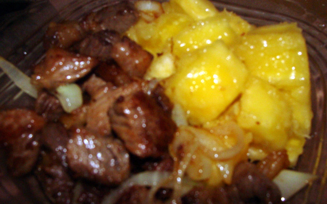 Carne-de-sol com mandioca