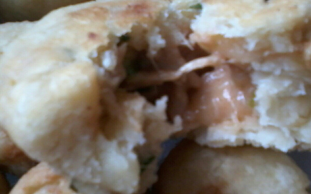 Bolinho de aipim recheado