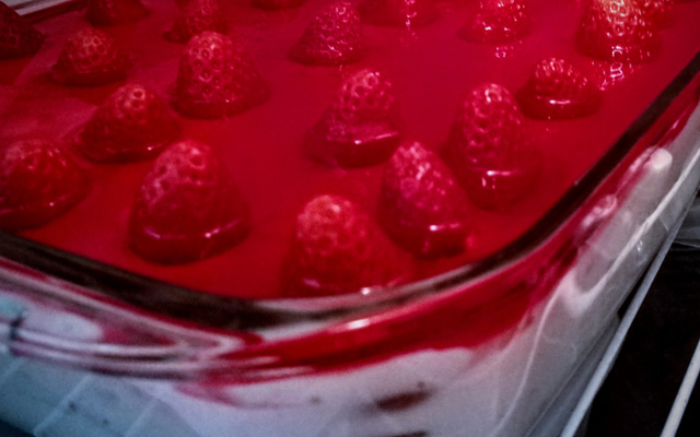 Pavê de morango fácil