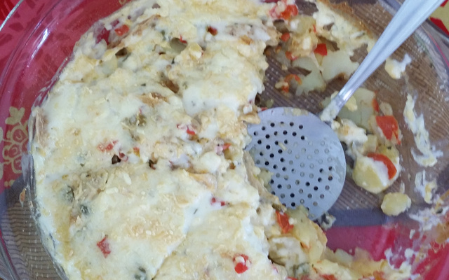 Nata de soja ao forno