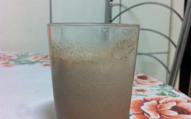 Smoothie de maçã com chocolate