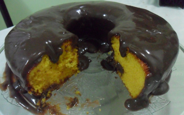 Cobertura de chocolate para bolos