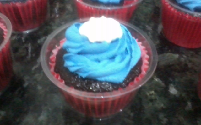 Capitão América de cupcake