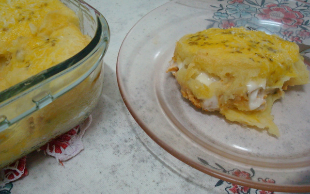 Empadão de mandioca