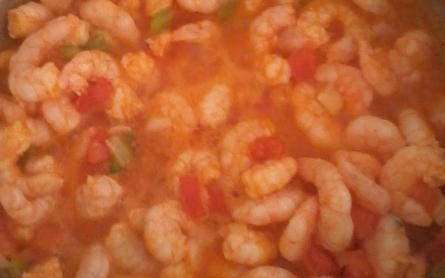 Meu camarão cremoso simples