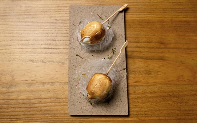 Picolé de merengue com Laranja e Pimenta