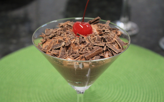 Mousse de chocolate diet da Flávia