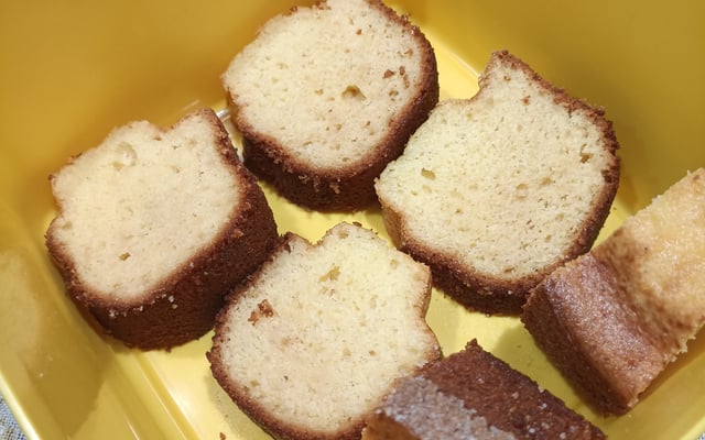 Bolo de fubá crocante