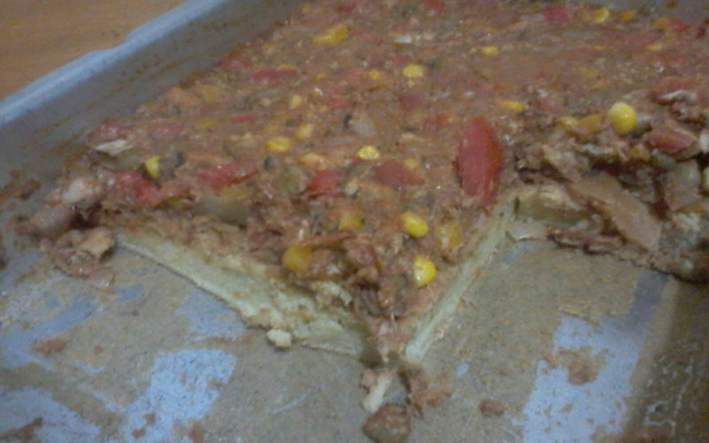 Pizza de sardinha rápida