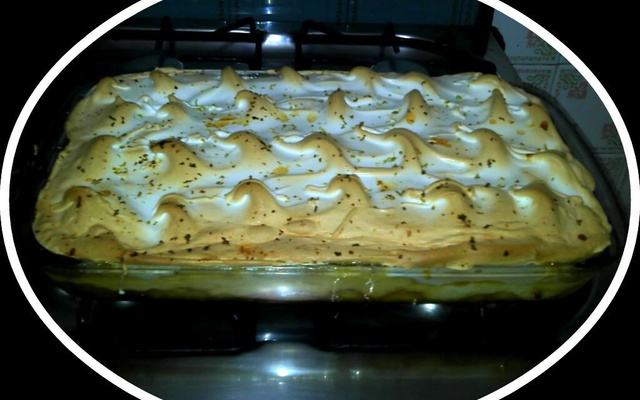 Doce de banana com creme