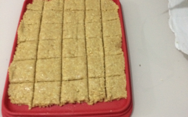 Paçoca de amendoim e bolacha