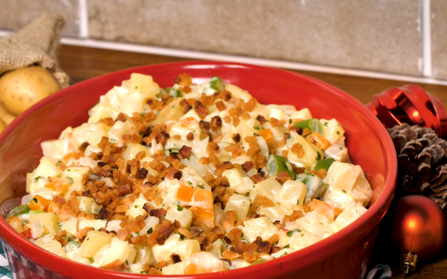 Salada de maionese natalina