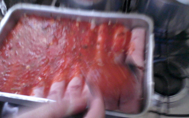 Canelone Invertido de cabelinho de anjo