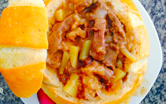 Pão italiano recheado