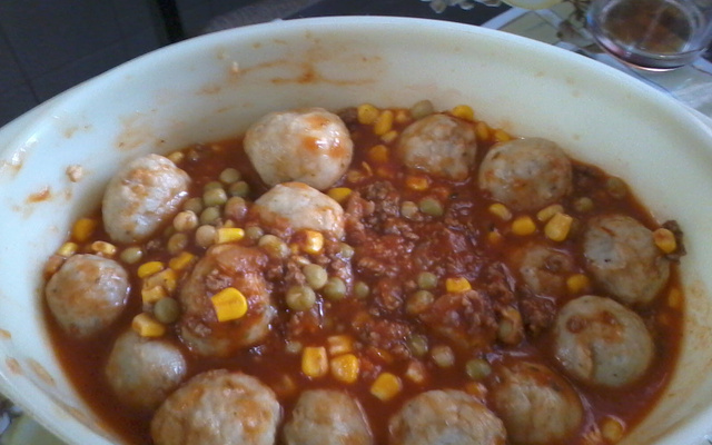 Nhoque fácil recheado