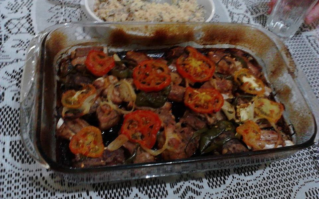 Costelinha de porco assada