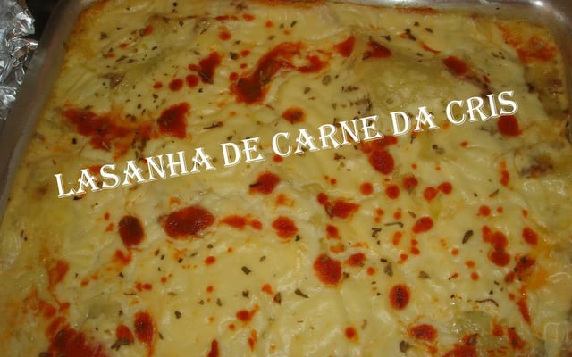 Lasanha de carne da Cris