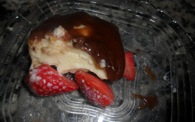 Delícia de morango com chocolate