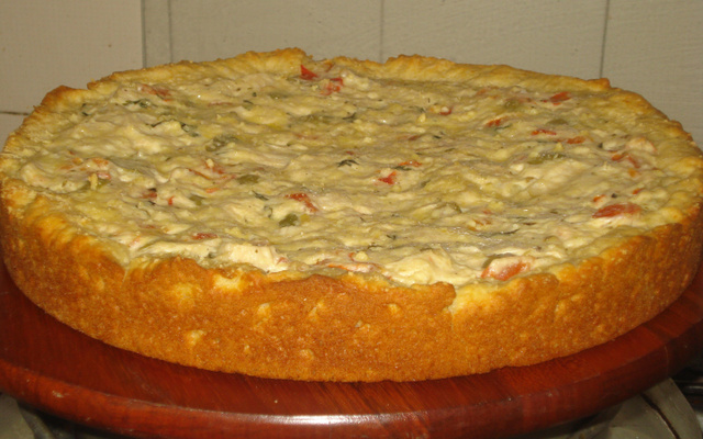 Torta de palmito da juçara