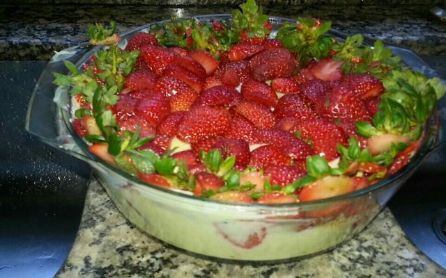 Torta de morango fantástica