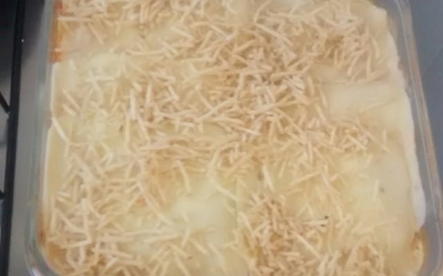 Peixe ao forno com queijo