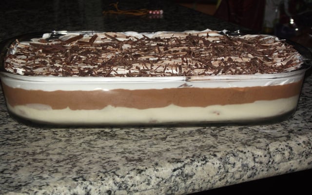 Pavê mousse de chocolate da Iva