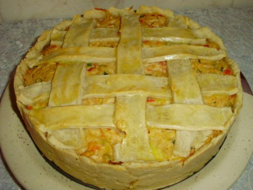 Torta de frango cremosa da Tatá