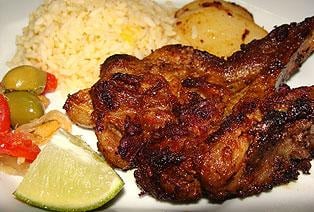 Bisteca frita saborosa