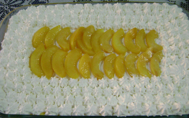 Sobremesa fácil de pêssego