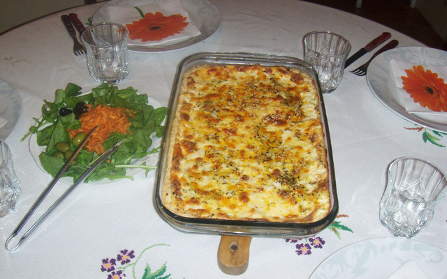 Quiche de alho poró
