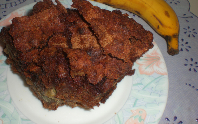 Torta de banana com chocolate