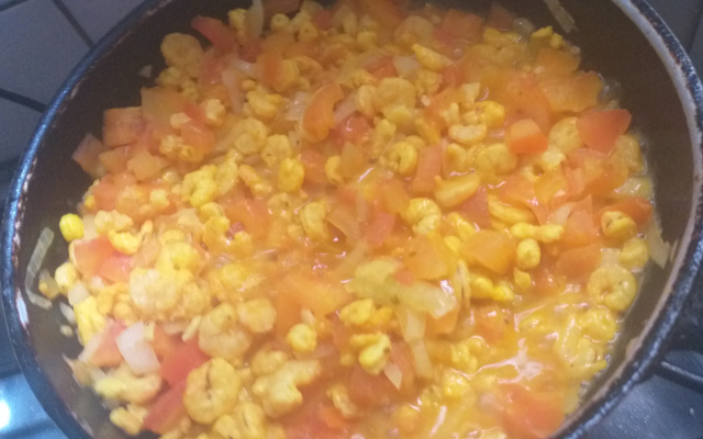 Camarão macio delicioso