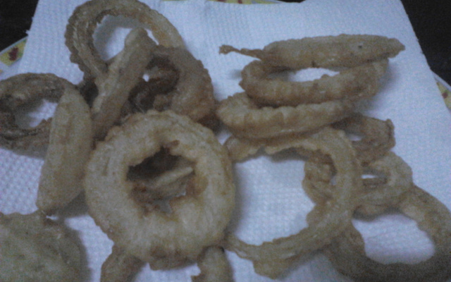 Anéis de cebola fácil