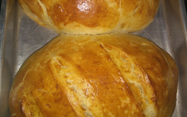 Pão caseiro simples