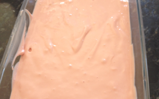 Danone caseiro de morango