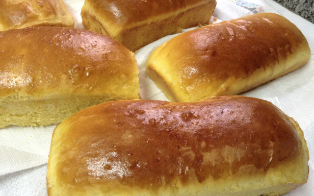 Pão de mandioca e abóbora da Fá