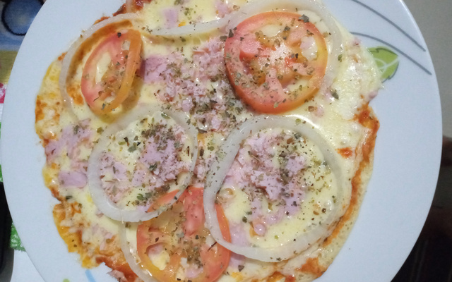 Pizza fáci e rápida de crepioca