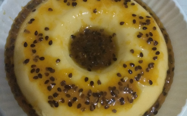 Pudim de gelatina de maracujá