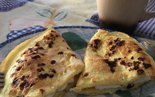 Crepioca (sabor pão de queijo)