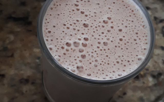 Batida de banana fitness deliciosa